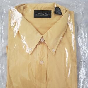 Brand New Career Club Men's Yellow Short Sleeve Shirt